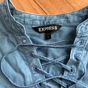 Express Jean lace up shirt